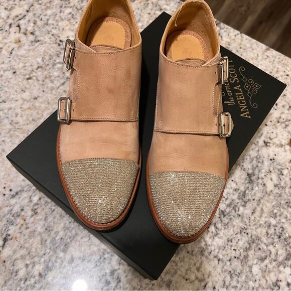 The Office of Angela Scott Mr. Colin Monkstrap Loafers Leather Shoes size 36.5 - Picture 3 of 13